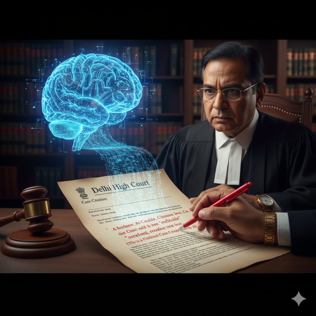 Fake Case Law by AI? Delhi High Court Sounds the Alarm